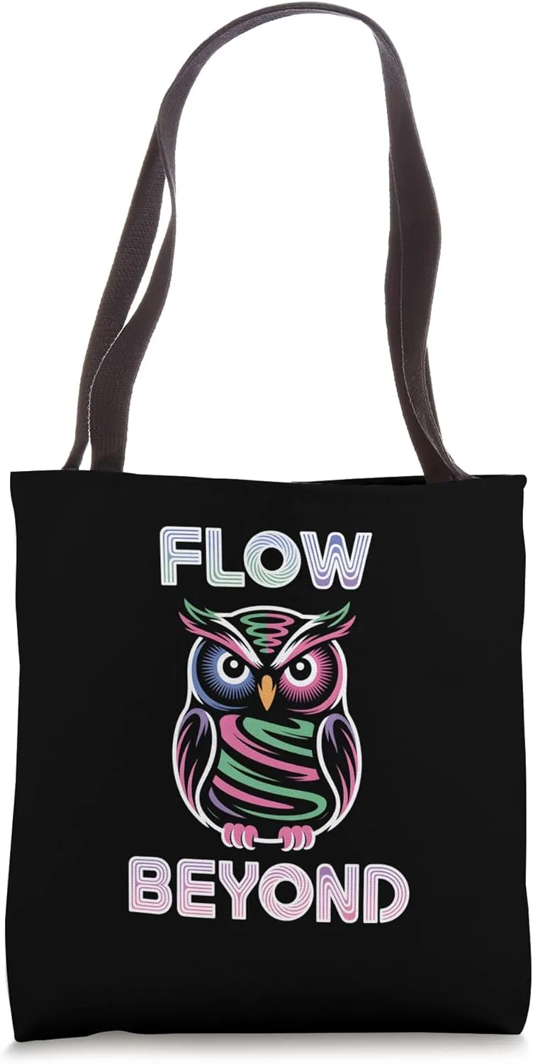 Abstract Owl Unique Artistic Expression Creative Minds Tote Bag