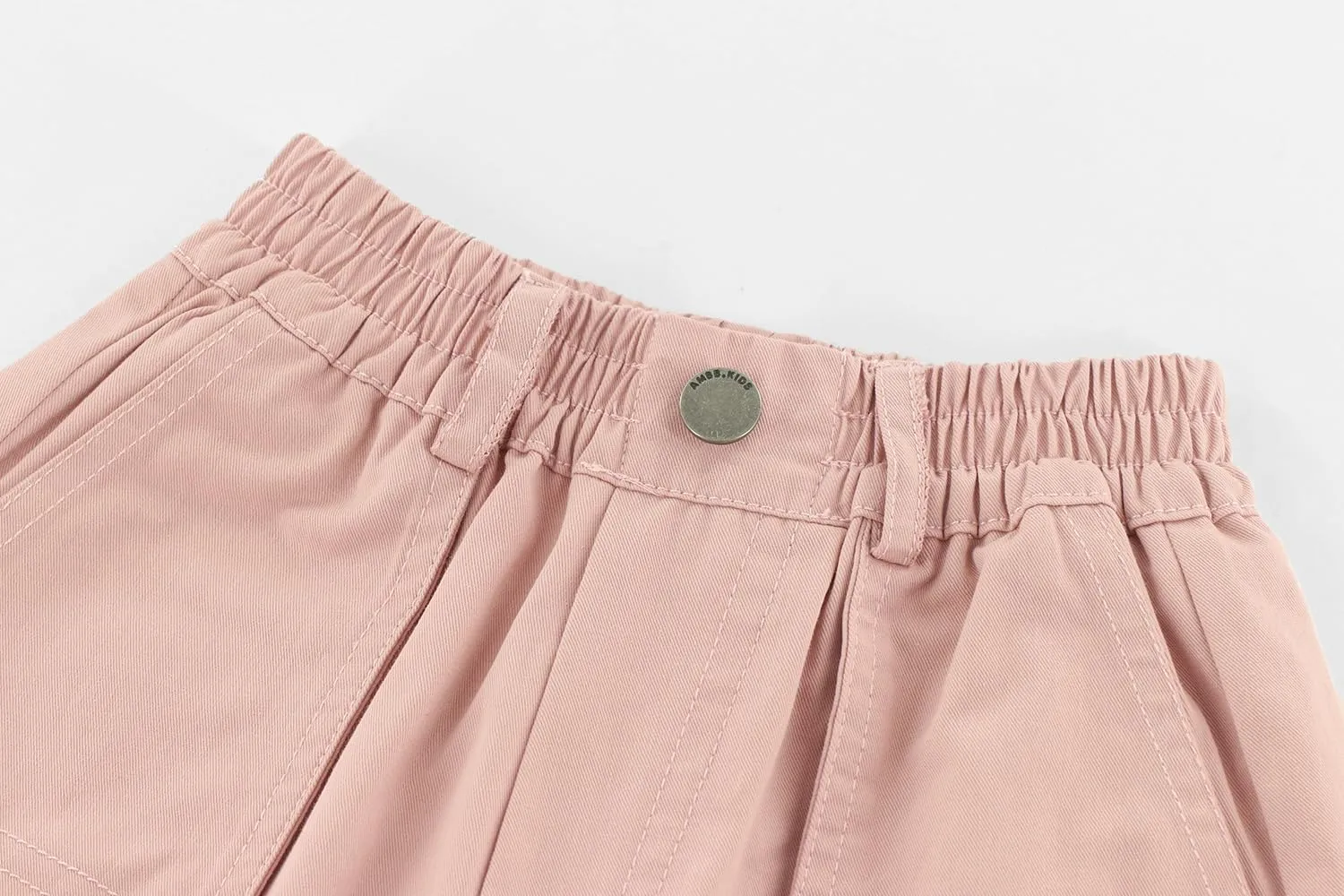 ACESTAR Girls Parachute Pants Elastic Waistband Wide Leg Pants Kids Ruched Baggy Cargo Pants for Girls 3-10 Years