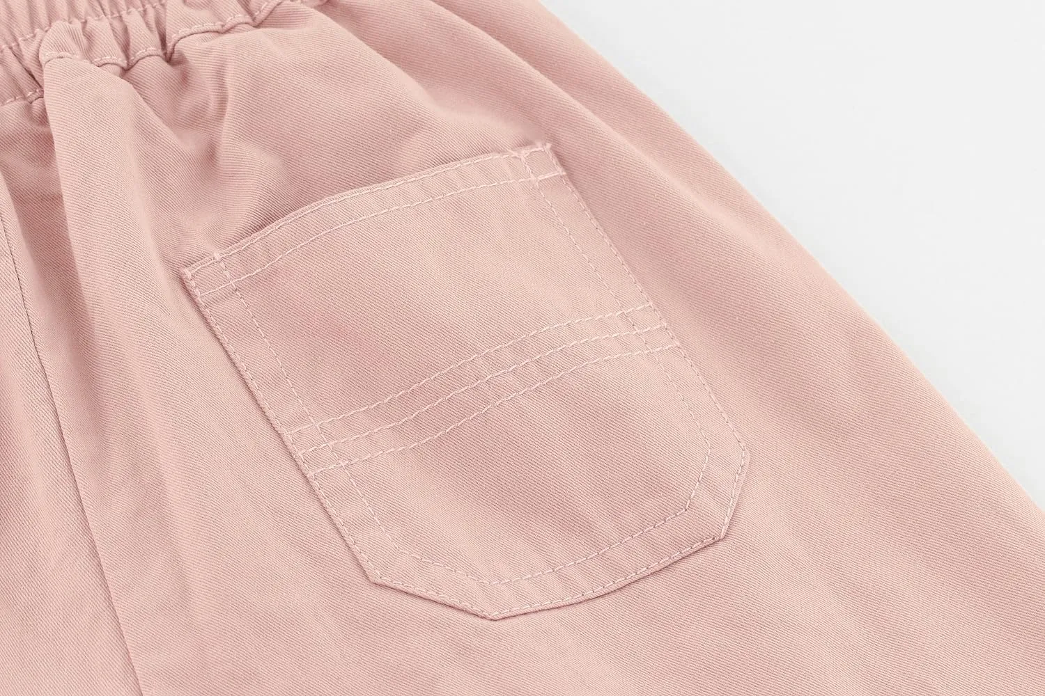 ACESTAR Girls Parachute Pants Elastic Waistband Wide Leg Pants Kids Ruched Baggy Cargo Pants for Girls 3-10 Years