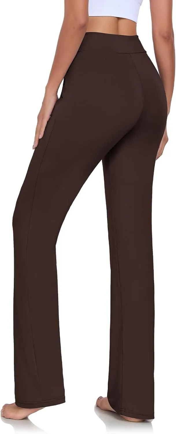 ADANIKI Womens Yoga Pants with Pockets Straight-Leg Loose Comfy Modal Drawstring Lounge Running Long Active Casual Sweatpants
