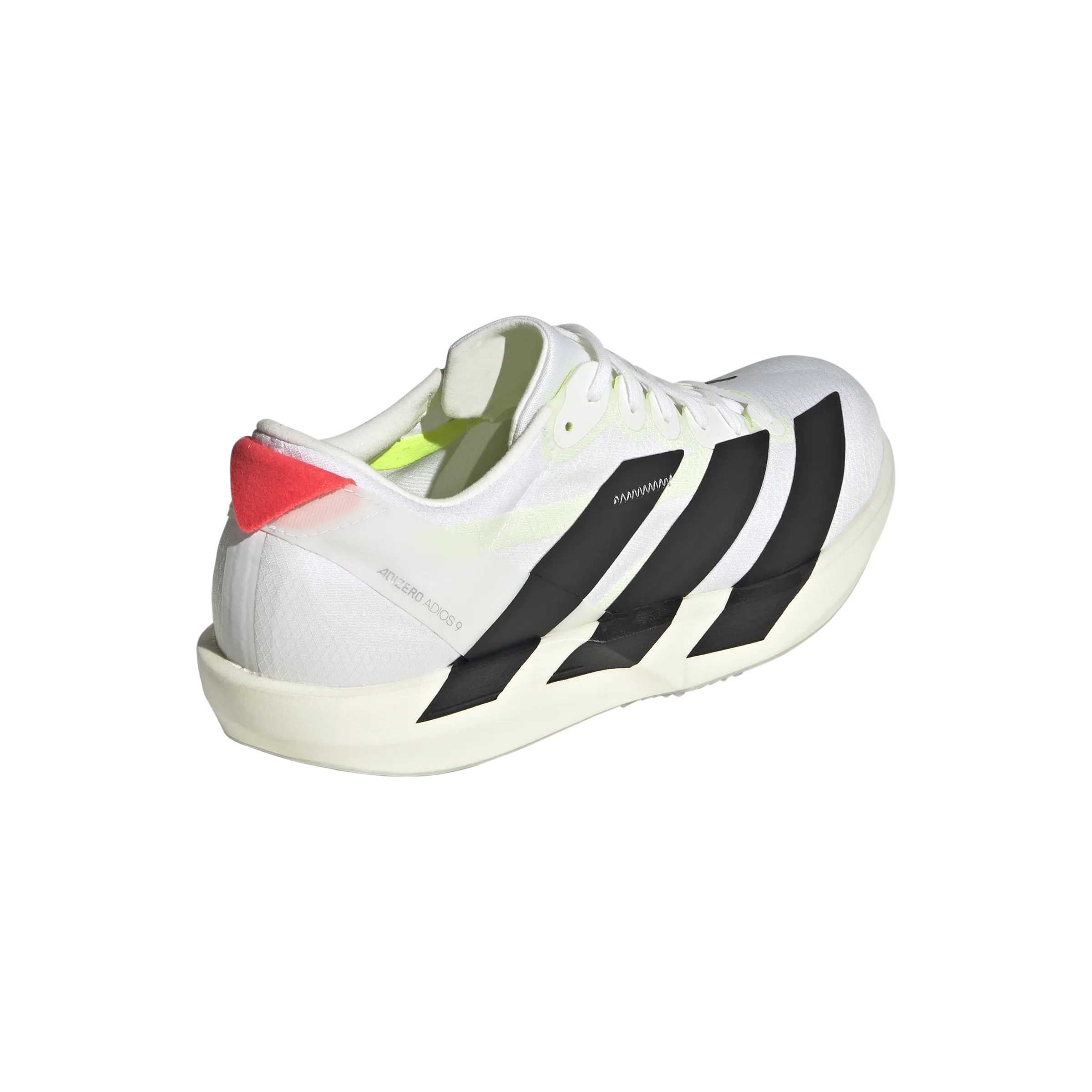 Adidas Adizero Adios 9 (Womens) - White/FtwrWhite/Core Black/Lucid Red