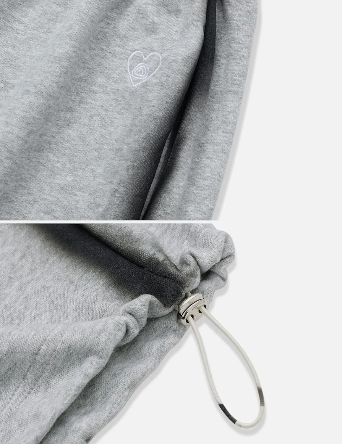 Aelfric Eden Wide Leg Sweatpants Women Baggy Graffiti Heart Lounge Pants with Pockets