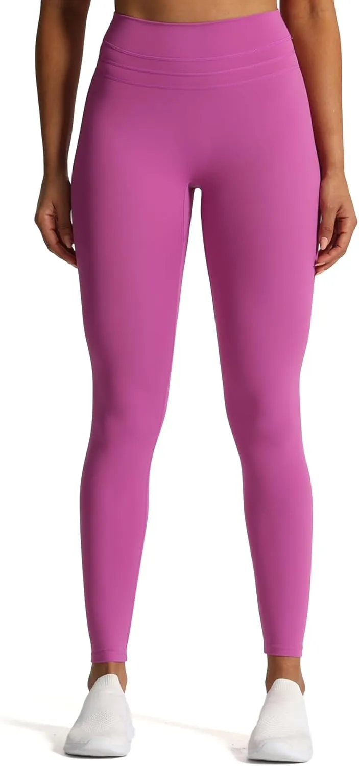 Aoxjox High Waisted Workout Leggings for Women Scrunch Tummy Control Luna Buttery Soft Yoga Pants 26"