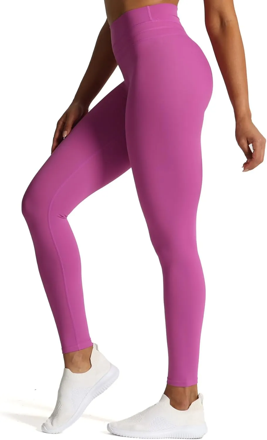 Aoxjox High Waisted Workout Leggings for Women Scrunch Tummy Control Luna Buttery Soft Yoga Pants 26"