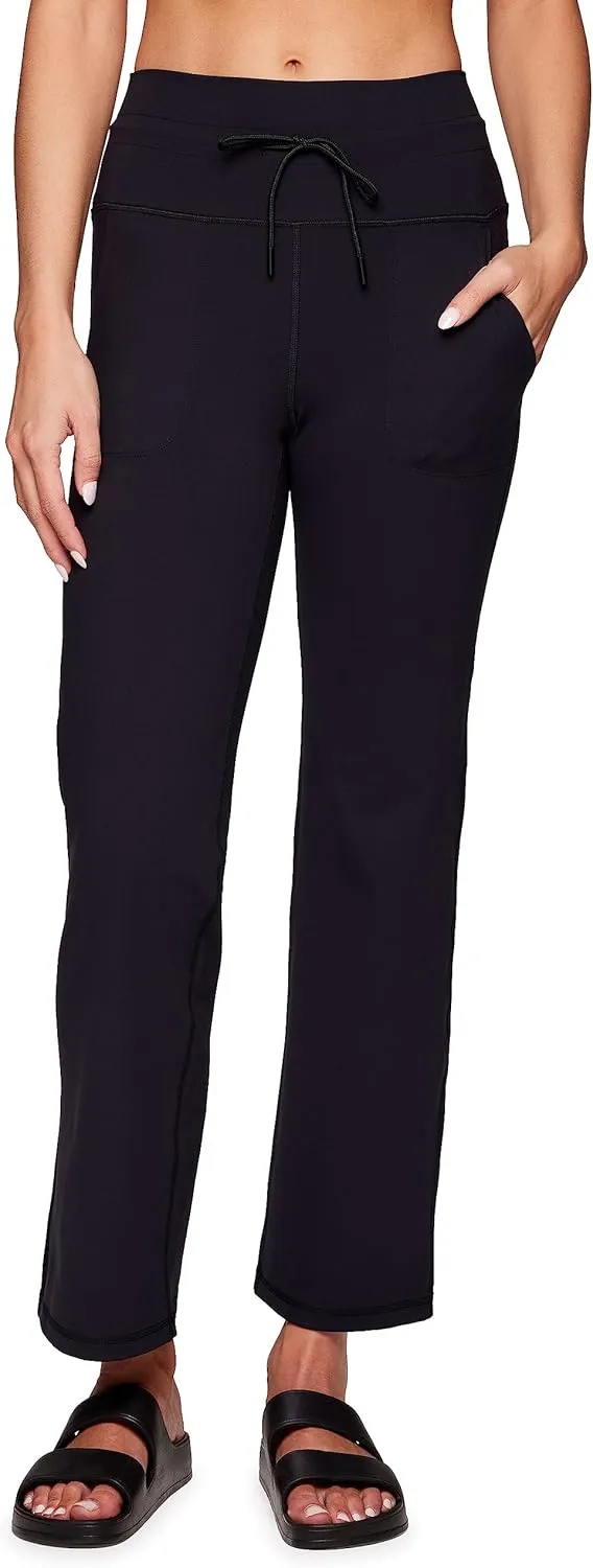 Avalanche Women's Flare Legging, Buttery Soft Squat Proof Bootcut Yoga Pants with Pockets, Drawstring Waistband Flare Pant