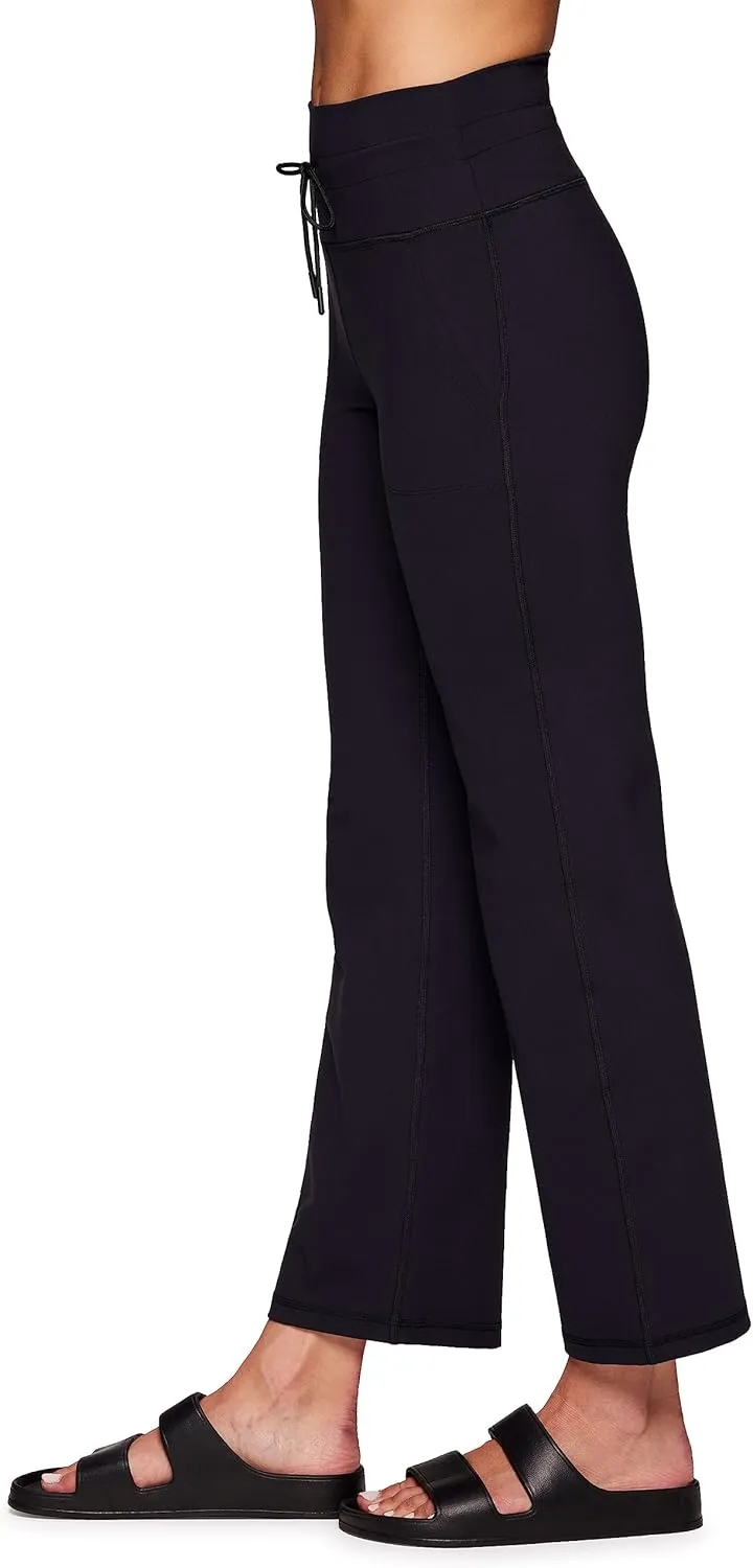 Avalanche Women's Flare Legging, Buttery Soft Squat Proof Bootcut Yoga Pants with Pockets, Drawstring Waistband Flare Pant