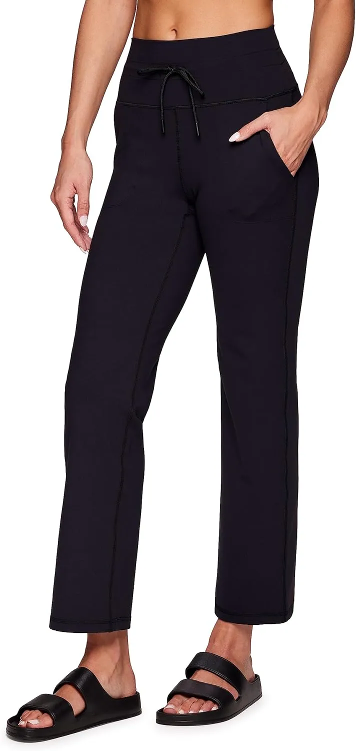 Avalanche Women's Flare Legging, Buttery Soft Squat Proof Bootcut Yoga Pants with Pockets, Drawstring Waistband Flare Pant