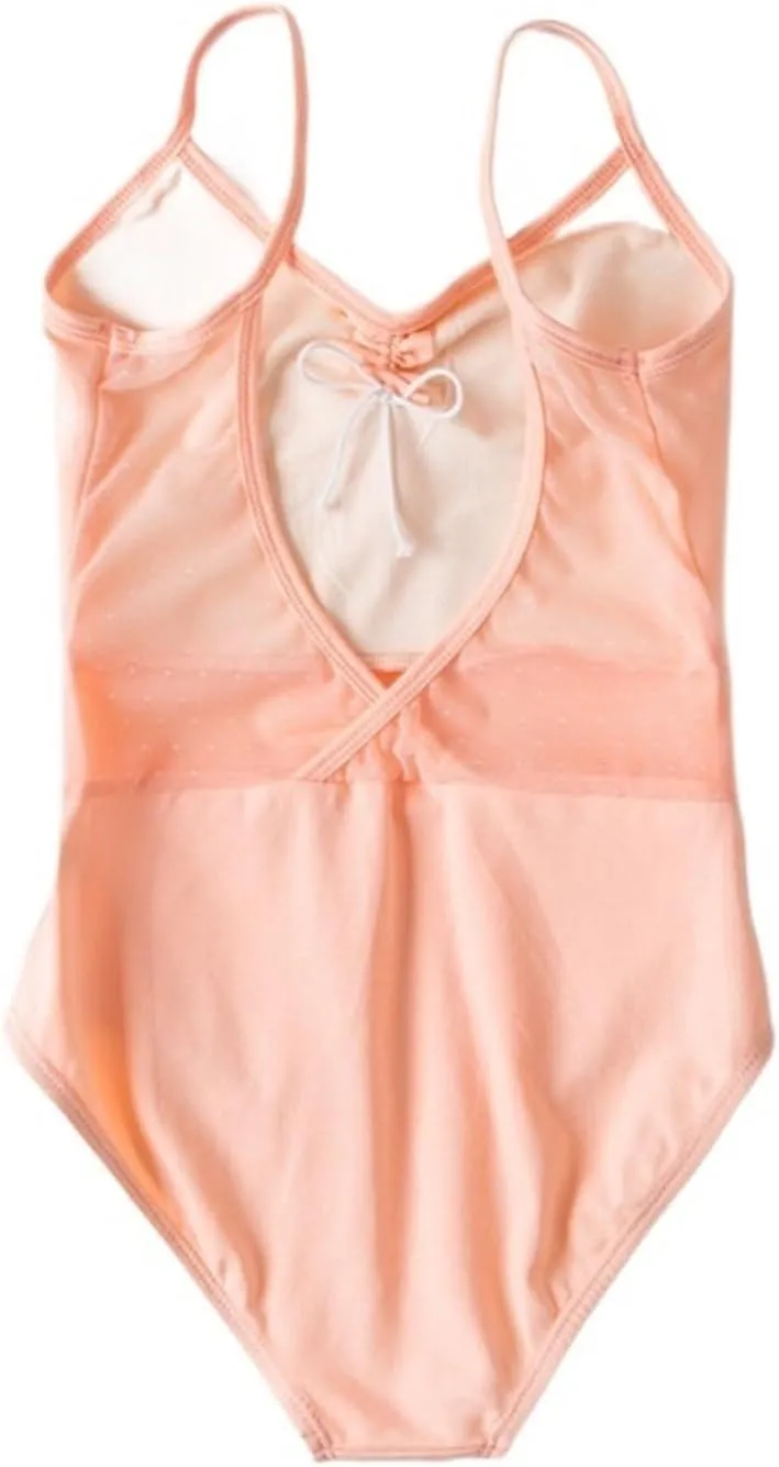 Ballet Jumpsuit Cotton Spandex Ballet Dance Wear Girls Camisole Leotards(Light Green,M)