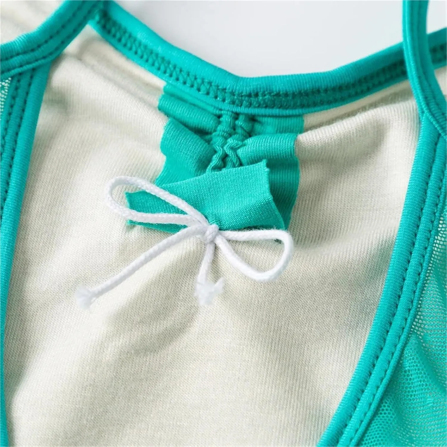 Ballet Jumpsuit Cotton Spandex Ballet Dance Wear Girls Camisole Leotards(Light Green,M)