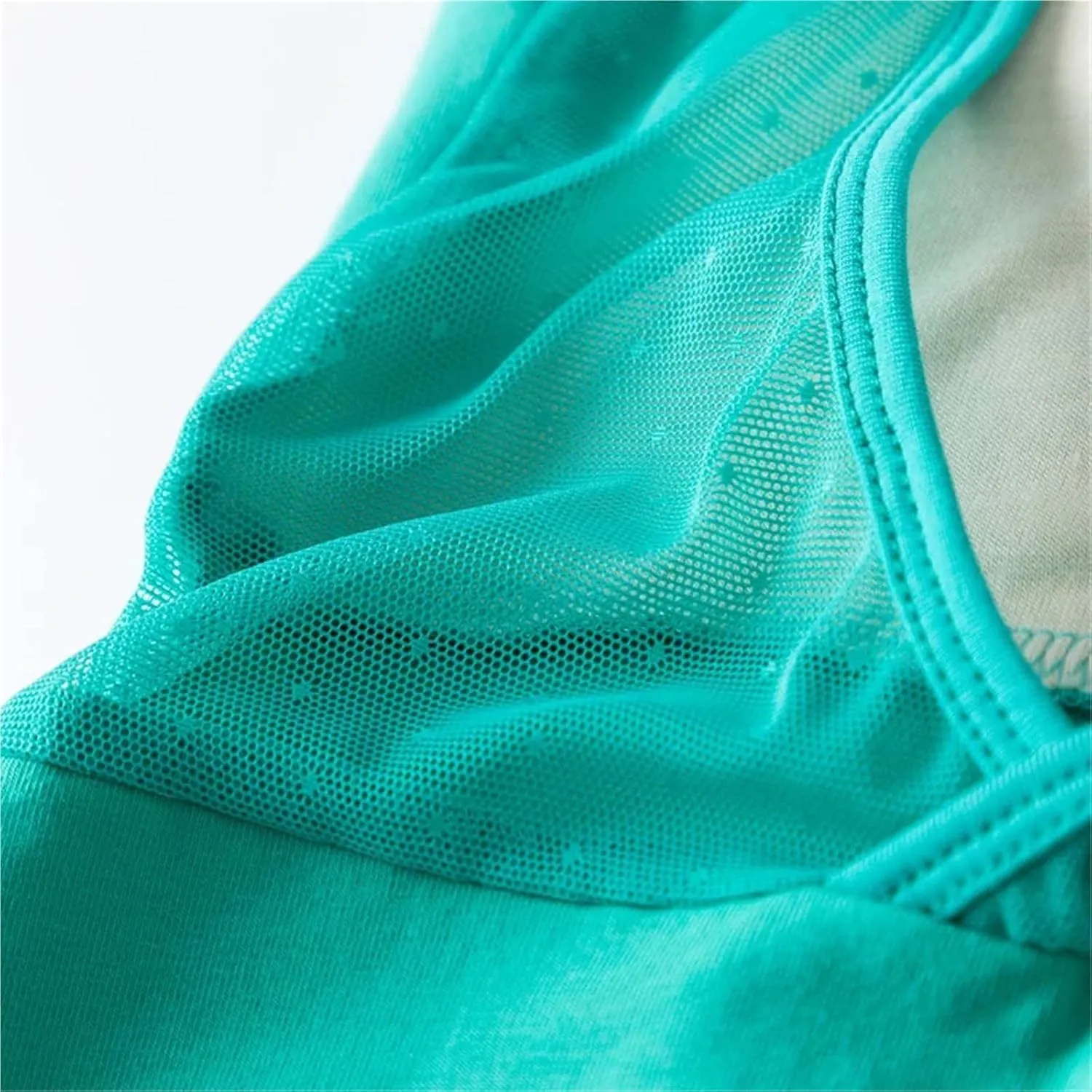 Ballet Jumpsuit Cotton Spandex Ballet Dance Wear Girls Camisole Leotards(Light Green,M)