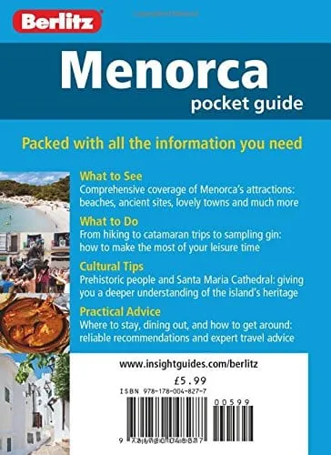 Berlitz: Berlitz: Menorca Pocket Guide [2015] paperback