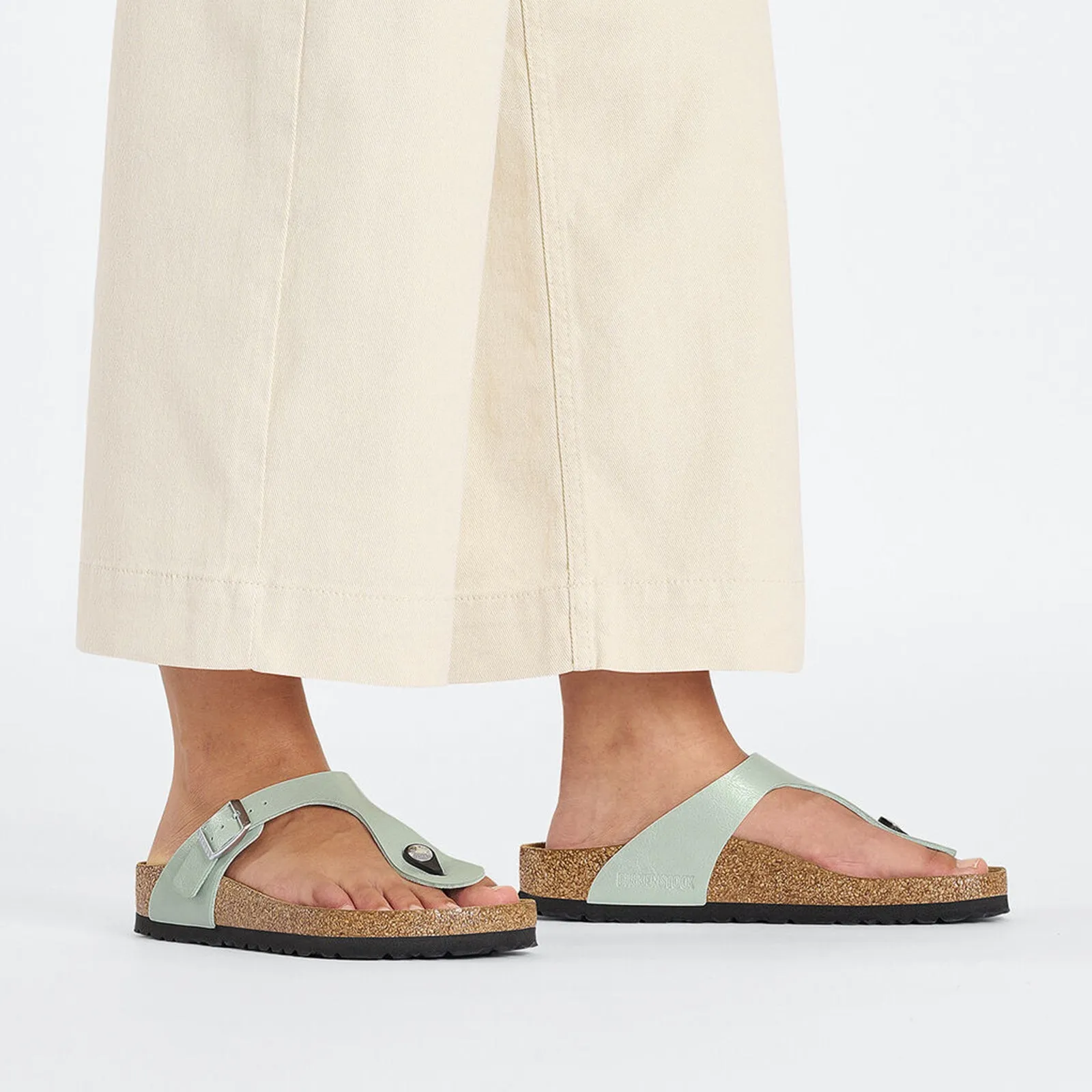 Birkenstock Gizeh Sandal (Women) - Graceful Surf Green Birko-Flor