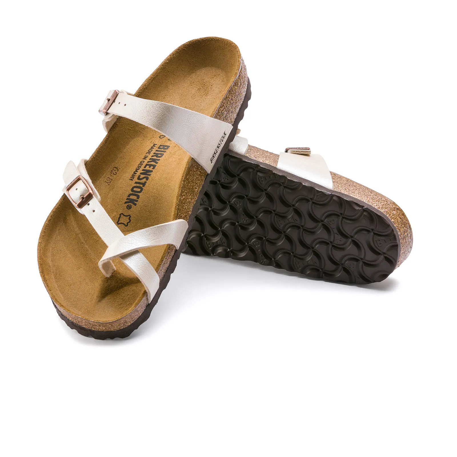 Birkenstock Mayari Sandal (Women) - Graceful Pearl White Birko-Flor