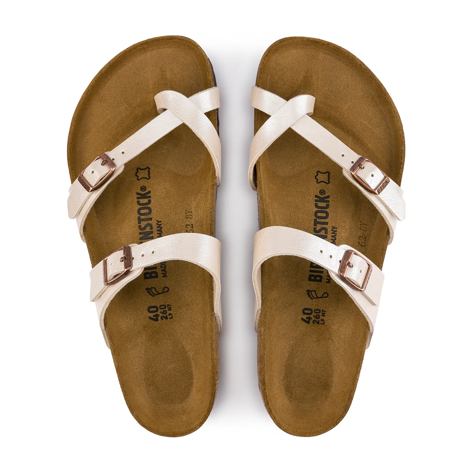 Birkenstock Mayari Sandal (Women) - Graceful Pearl White Birko-Flor