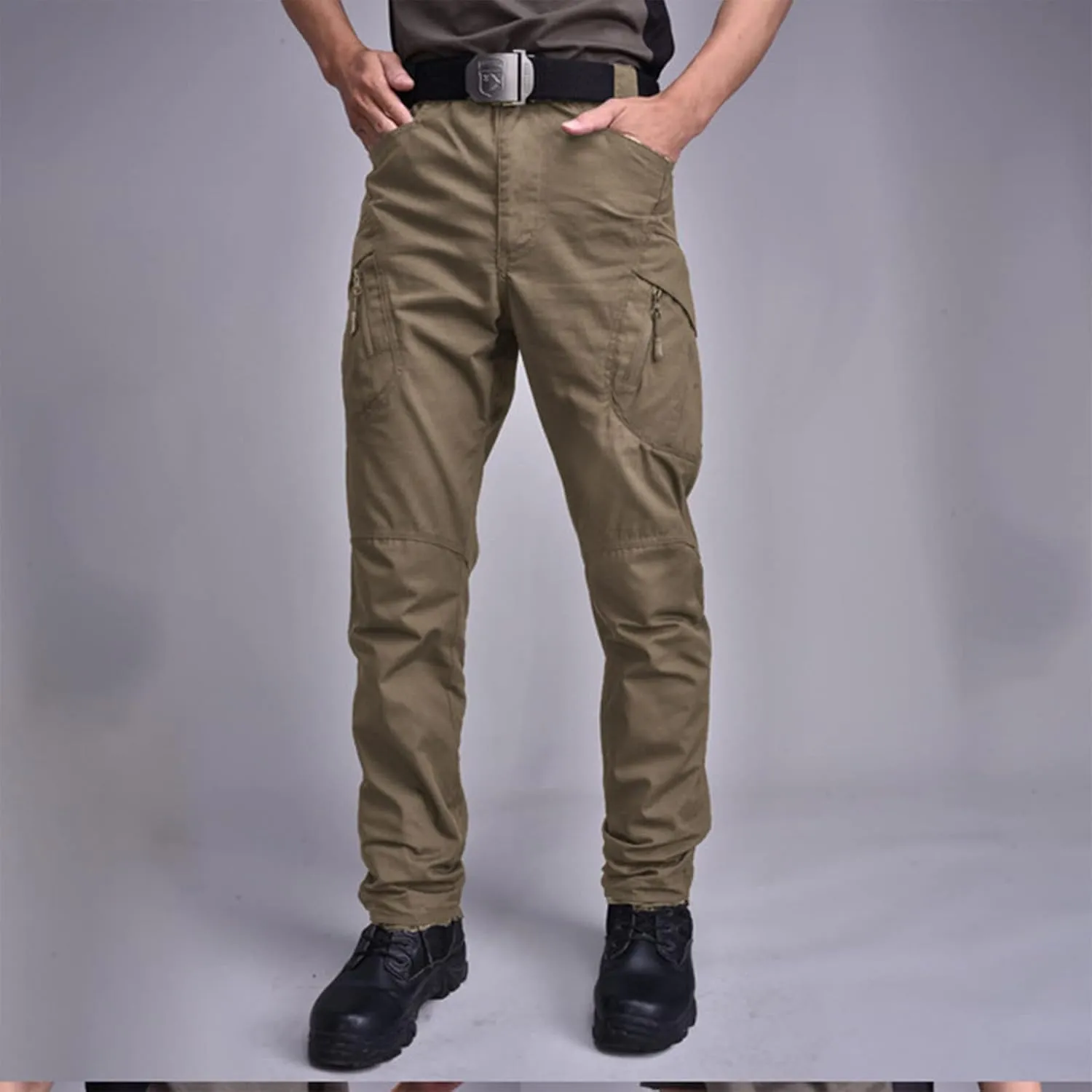 Cargo Pants for Men Multi Pockets Pants Casual Relaxed Fit Ripstop Hiking Pants Tactic Trousers