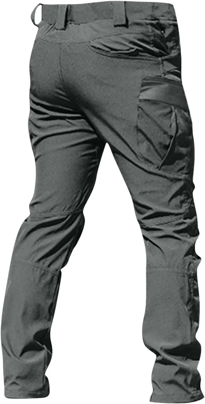 Cargo Pants for Men Multi Pockets Pants Casual Relaxed Fit Ripstop Hiking Pants Tactic Trousers