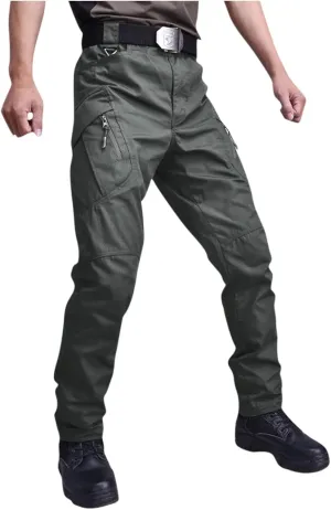 Cargo Pants for Men Multi Pockets Pants Casual Relaxed Fit Ripstop Hiking Pants Tactic Trousers