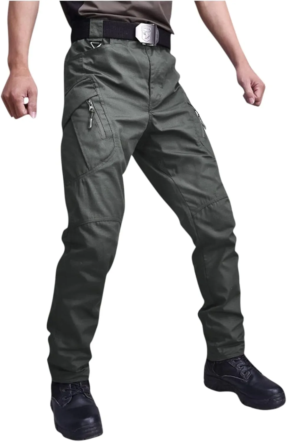 Cargo Pants for Men Multi Pockets Pants Casual Relaxed Fit Ripstop Hiking Pants Tactic Trousers