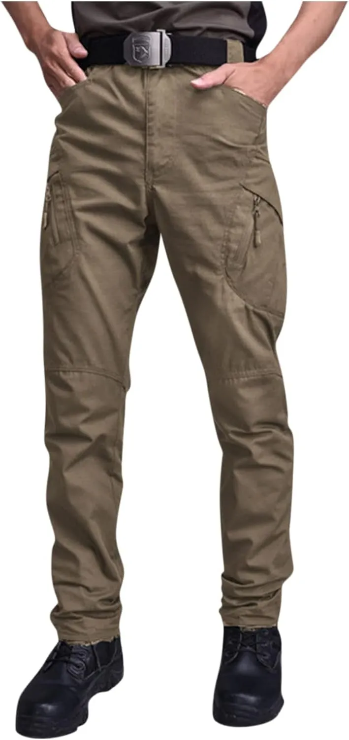 Cargo Pants for Men Multi Pockets Pants Casual Relaxed Fit Ripstop Hiking Pants Tactic Trousers