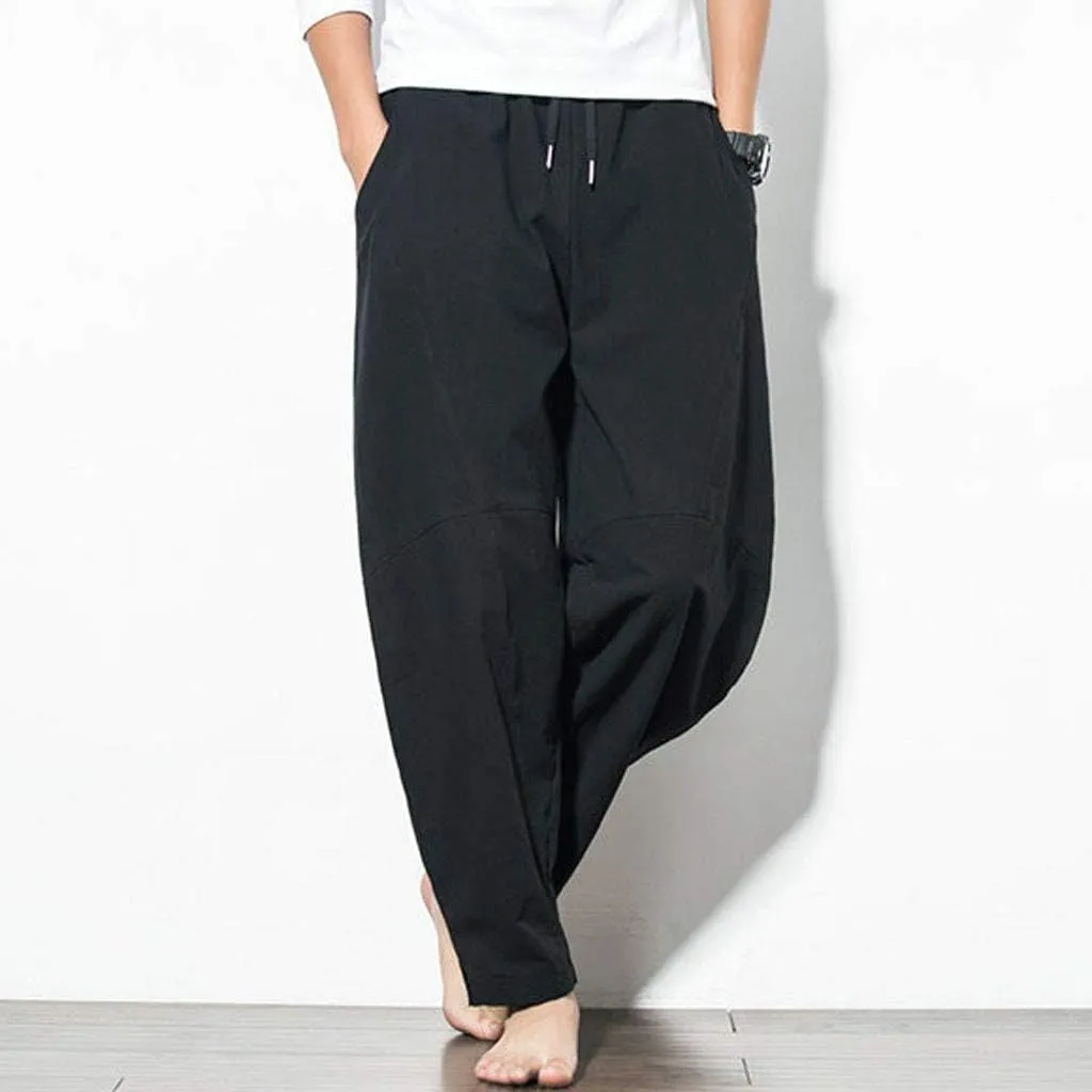 Cargo Pants for Men Relaxed Fit Mens Silk Long Underwear Pants Expandable Waist Golf Pants Athletic Sweatpants Mens