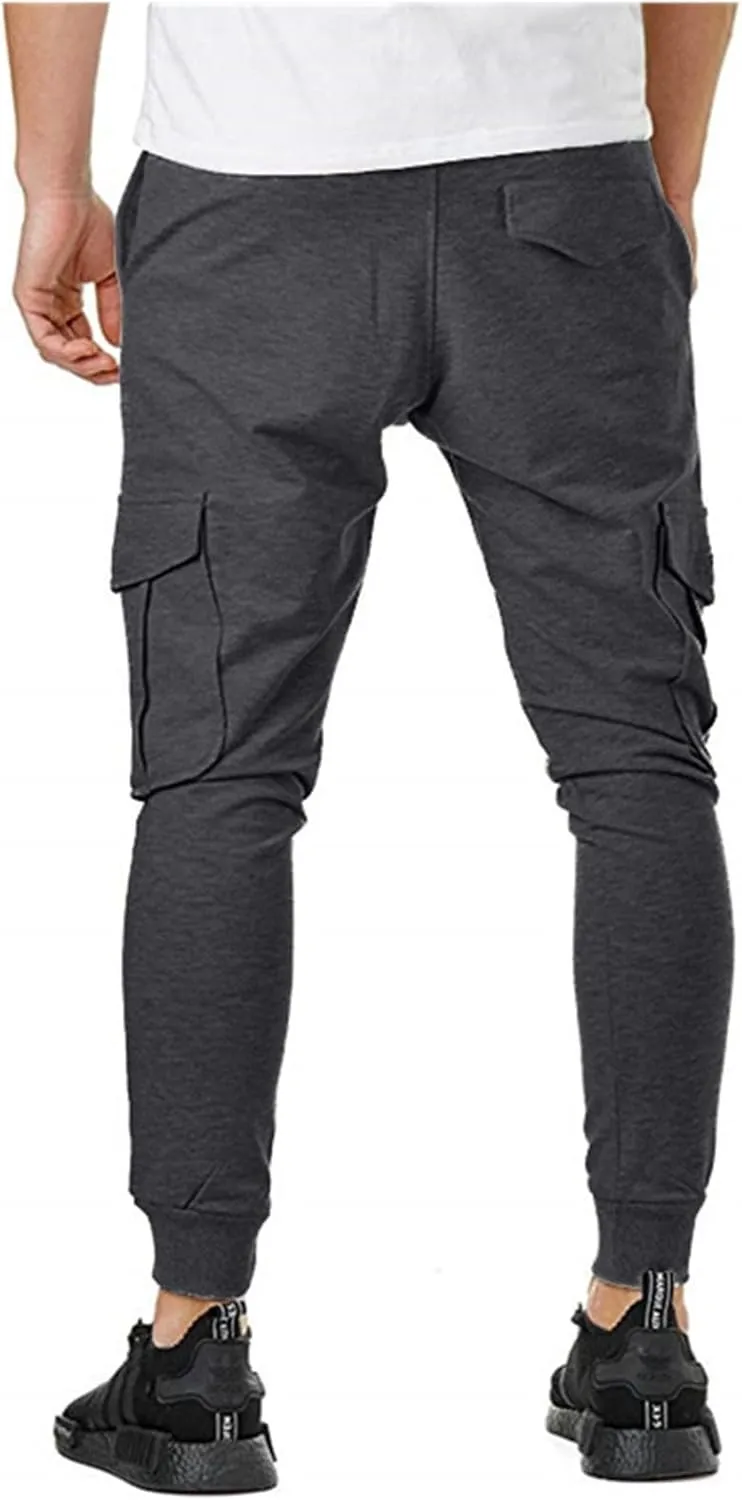 Cargo Pants for Men Wide Leg Multi Pockets Mens Pants Classic Cotton Casual Work Hiking Relaxed Fit Pants