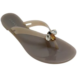 Casadei Queen Bee Chic Jelly Slide Sandals