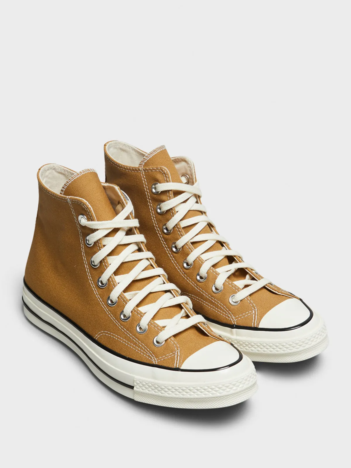 Chuck 70 High Top Canvas Sneakers in Toadstool Tan/Egret/Black