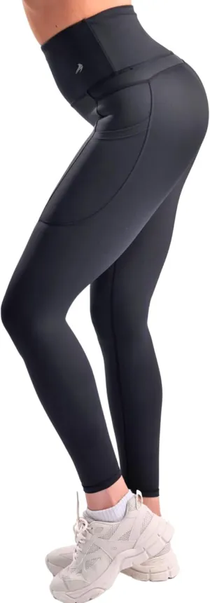 CompressionZ Women's Compression Leggings High Waisted Performance Tummy Control Gym, Pilates, Travel, Yoga, Workout Pants
