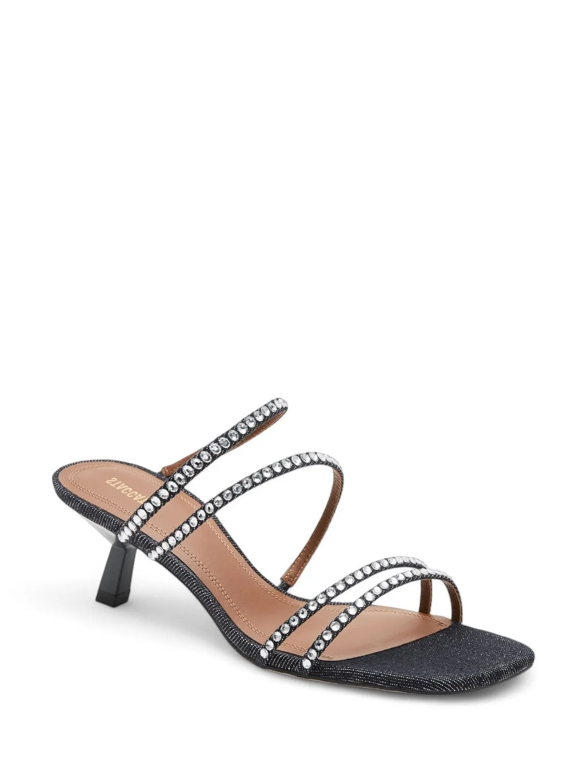 Crystal Cross Strappy Heel