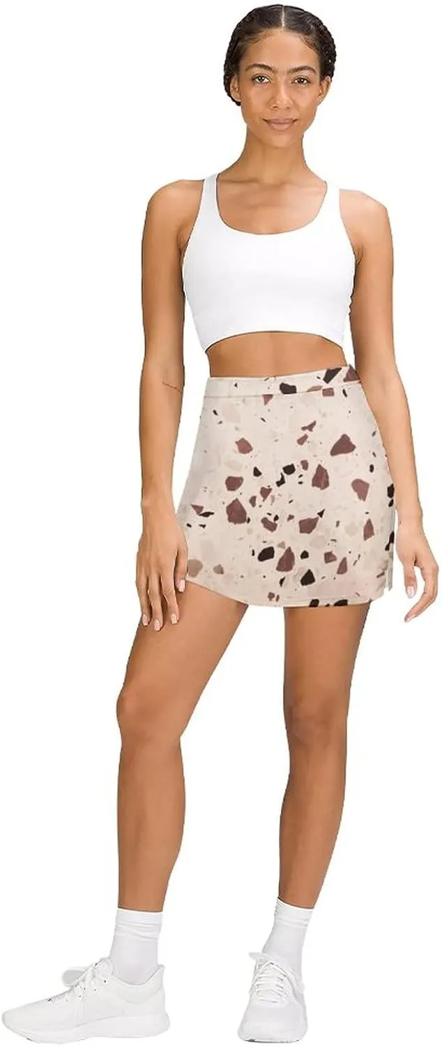 DENFY Women's Tennis Skirt Artistic Lion Golf Skorts Skirts with Shorts Pockets Workout Sports