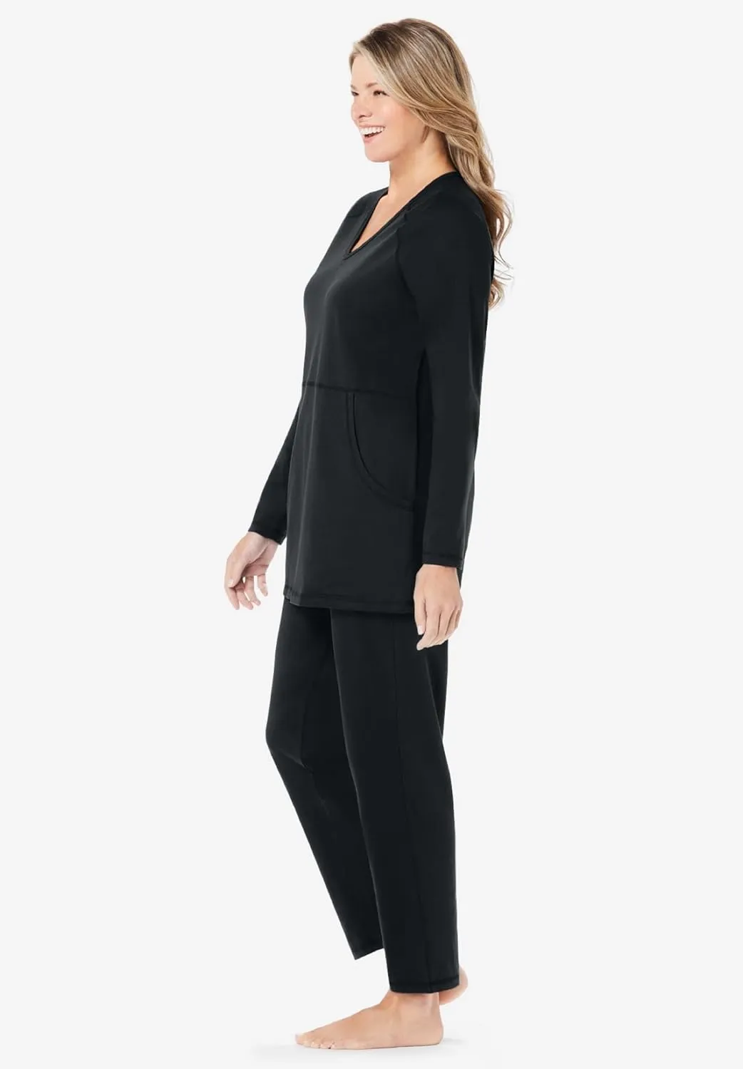 Dreams & Co. Plus Size 2-Piece Lounge Set