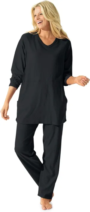 Dreams & Co. Plus Size 2-Piece Lounge Set