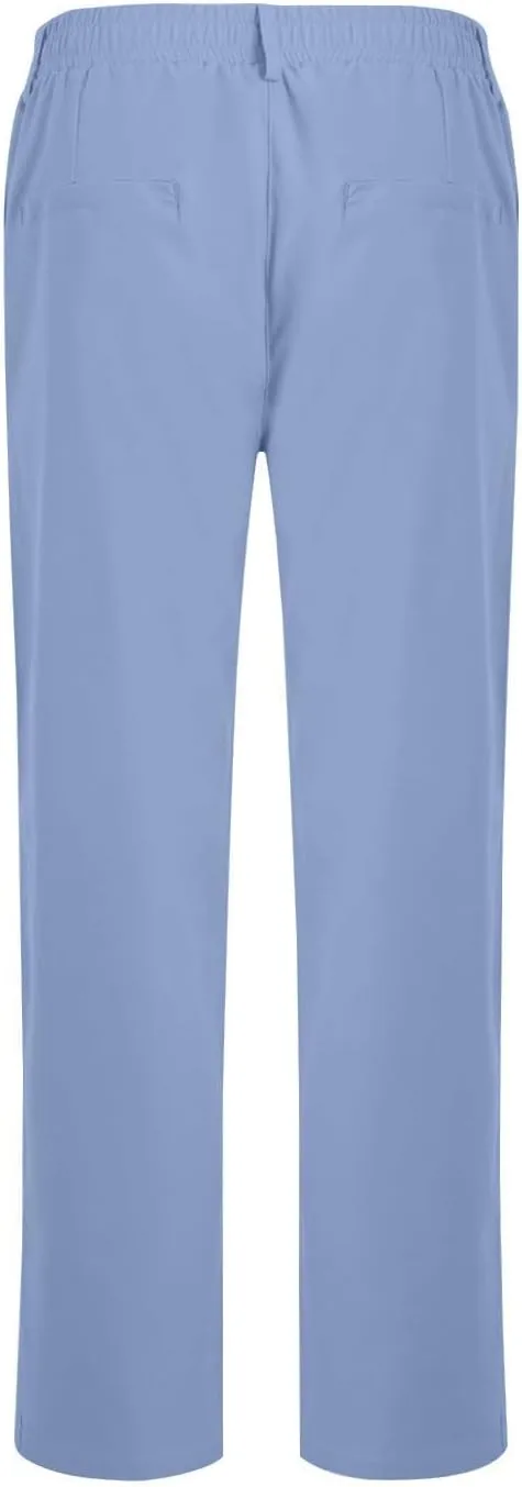 Dress Pants for Men Business Casual Straight Leg Work Pants Relaxed Fit Travel Outdoor Pants with Pockets
