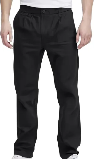Dress Pants for Men Business Casual Straight Leg Work Pants Relaxed Fit Travel Outdoor Pants with Pockets