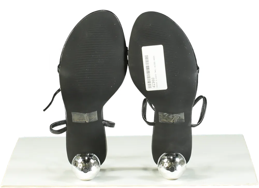 EGO Black Rumi Heeled Sandals UK 8