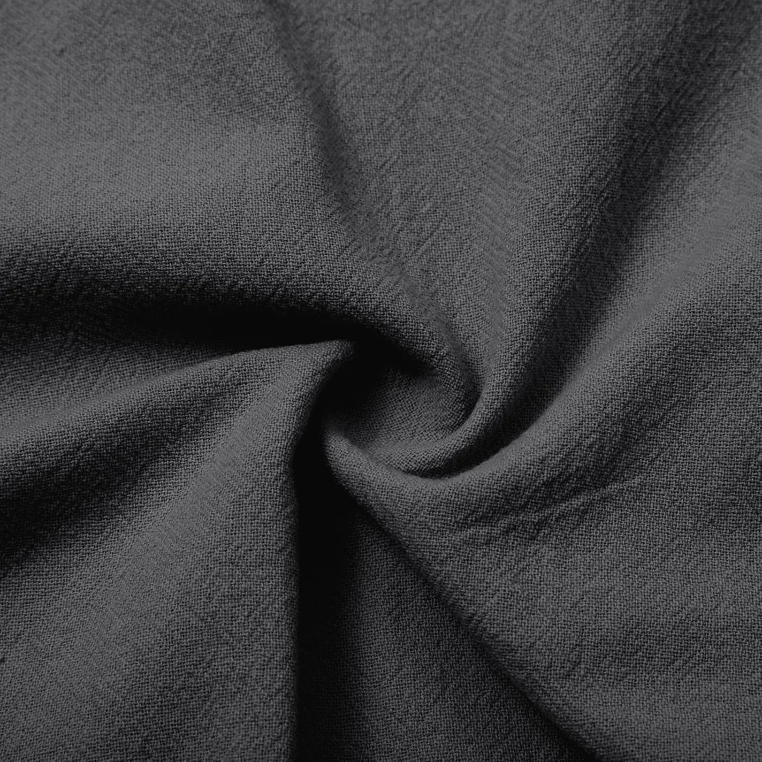 eoeioa Cropped Linen Pants Women Button Fly Elastic Waist Beach Pants Summer Baggy Comfy Flowy Ankle Pant with Pockets