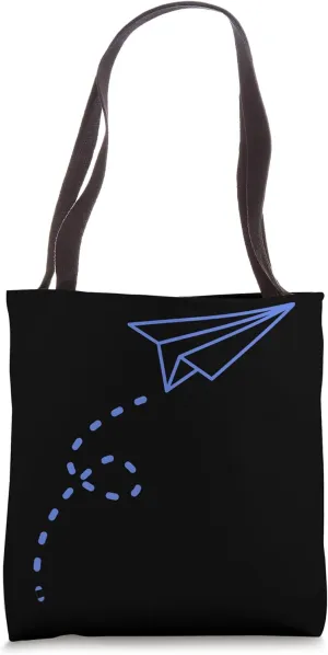 Flying Paper Rocket Artistic Design Tote Bag