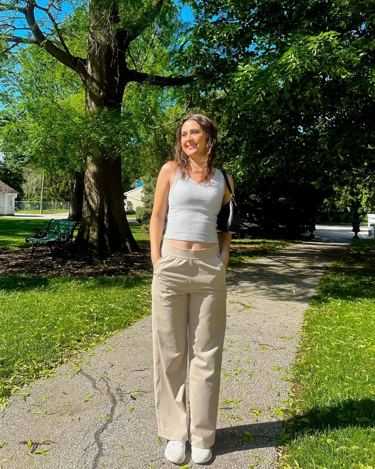 G4Free ShiftReady Women Trousers Yoga Pants with Pockets Wide Leg Stretchy Dress Pant Work Slack Petite/Regular/Tall