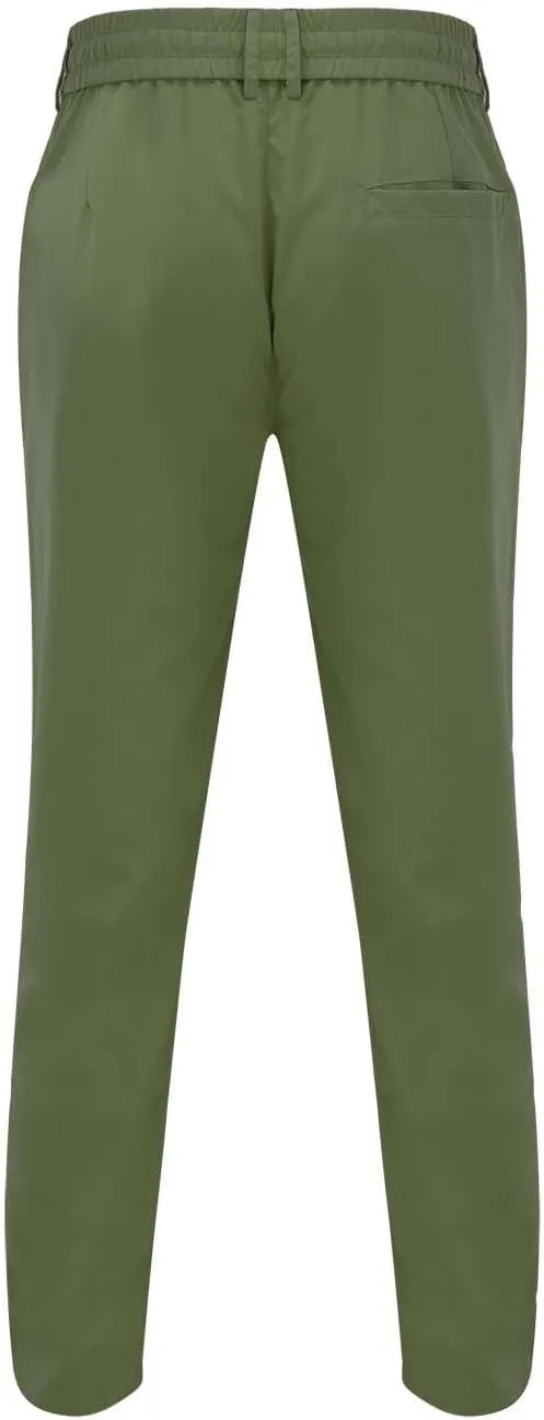 GIERIDUC Mens Casual Pants Relaxed Fit Husky Mens Elastic Waist Casual Mens Black Slim Fit Trousers Best Dress Pants for Men