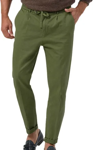 GIERIDUC Mens Casual Pants Relaxed Fit Husky Mens Elastic Waist Casual Mens Black Slim Fit Trousers Best Dress Pants for Men