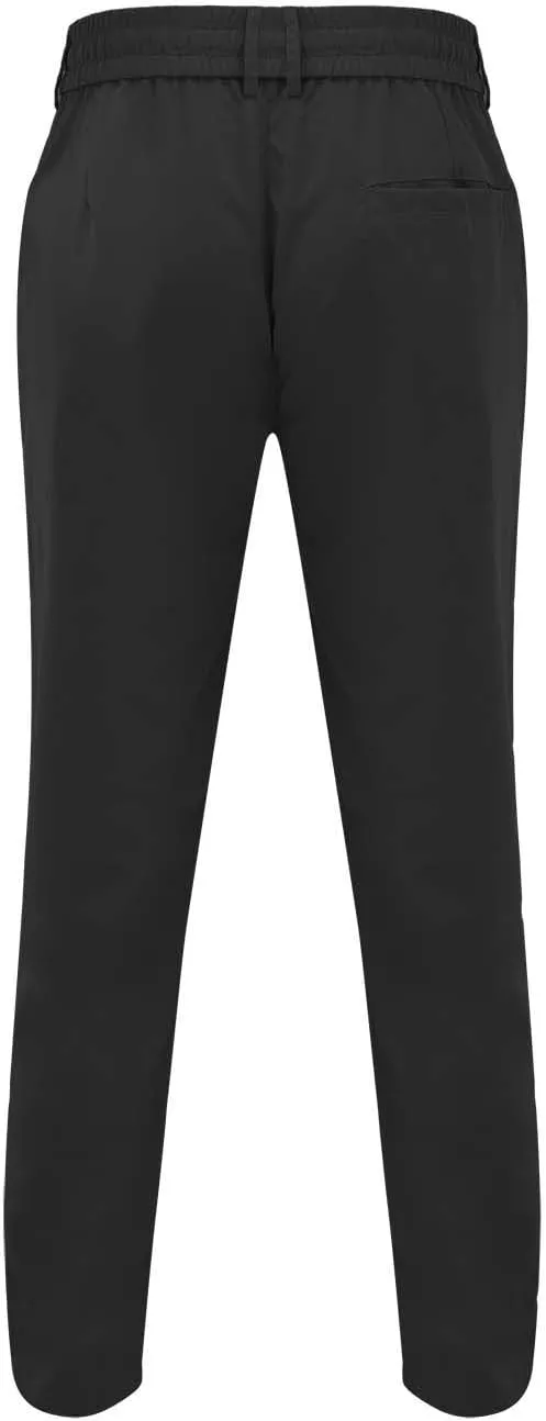 GIERIDUC Mens Casual Pants Relaxed Fit Husky Mens Elastic Waist Casual Mens Black Slim Fit Trousers Best Dress Pants for Men