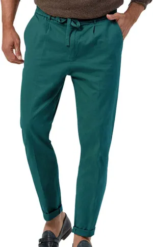 GIERIDUC Mens Casual Pants Relaxed Fit Husky Mens Elastic Waist Casual Mens Black Slim Fit Trousers Best Dress Pants for Men