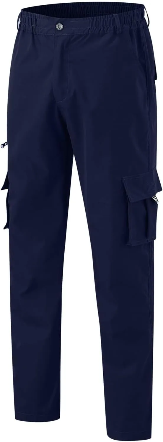 GIERIDUC Men's Lightweight Cargo Pants Sweatpants Athletic Running Fashion Trousers Drawstring Loose Fit Joggers with Pockets