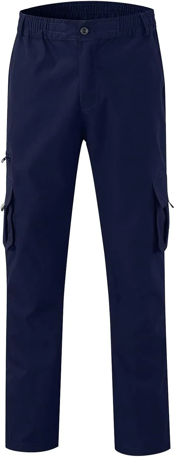 GIERIDUC Men's Lightweight Cargo Pants Sweatpants Athletic Running Fashion Trousers Drawstring Loose Fit Joggers with Pockets