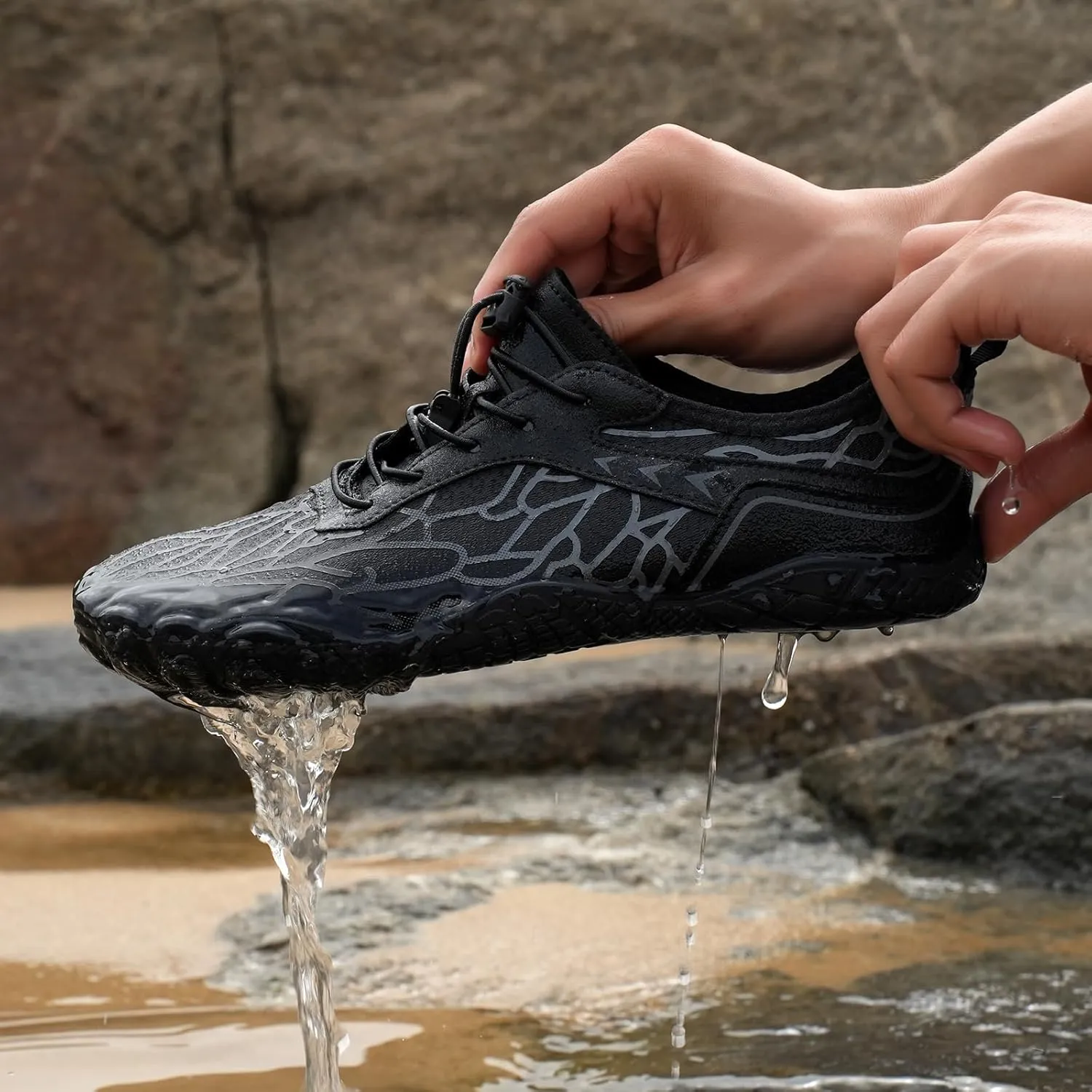 Grounded Barefoot Footwear for Women Men Pro Barefoot Shoes Hike Walking Quick-Dry Aqua Slip-on Sneaker Wide Toe Water Shoe Lightweight Breathable Shoes Waterproof Trail Running Healthy Sneaker