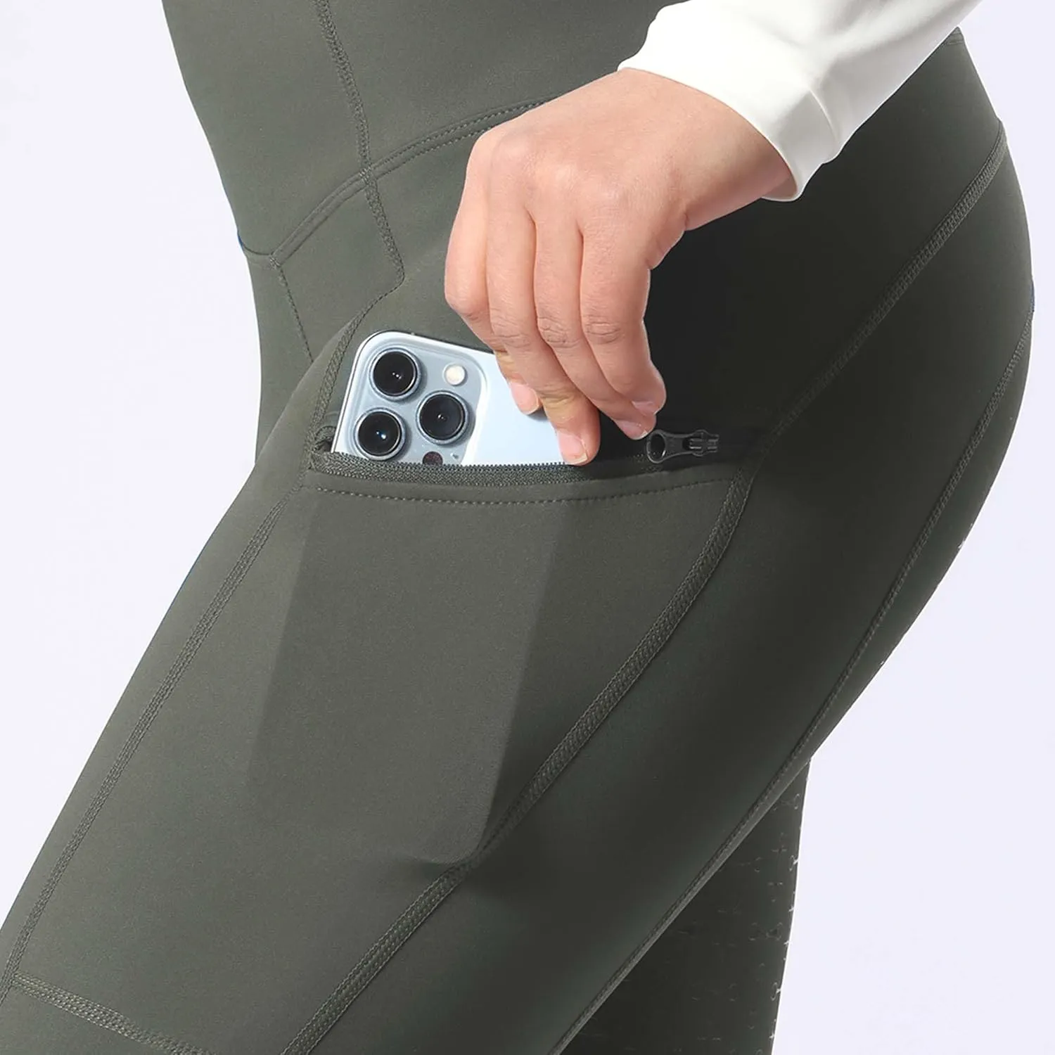 Harrison Howard Women's Full Seat Silicon Grip Equestrian Breeches Horse Riding Tights High Waisted Leggings