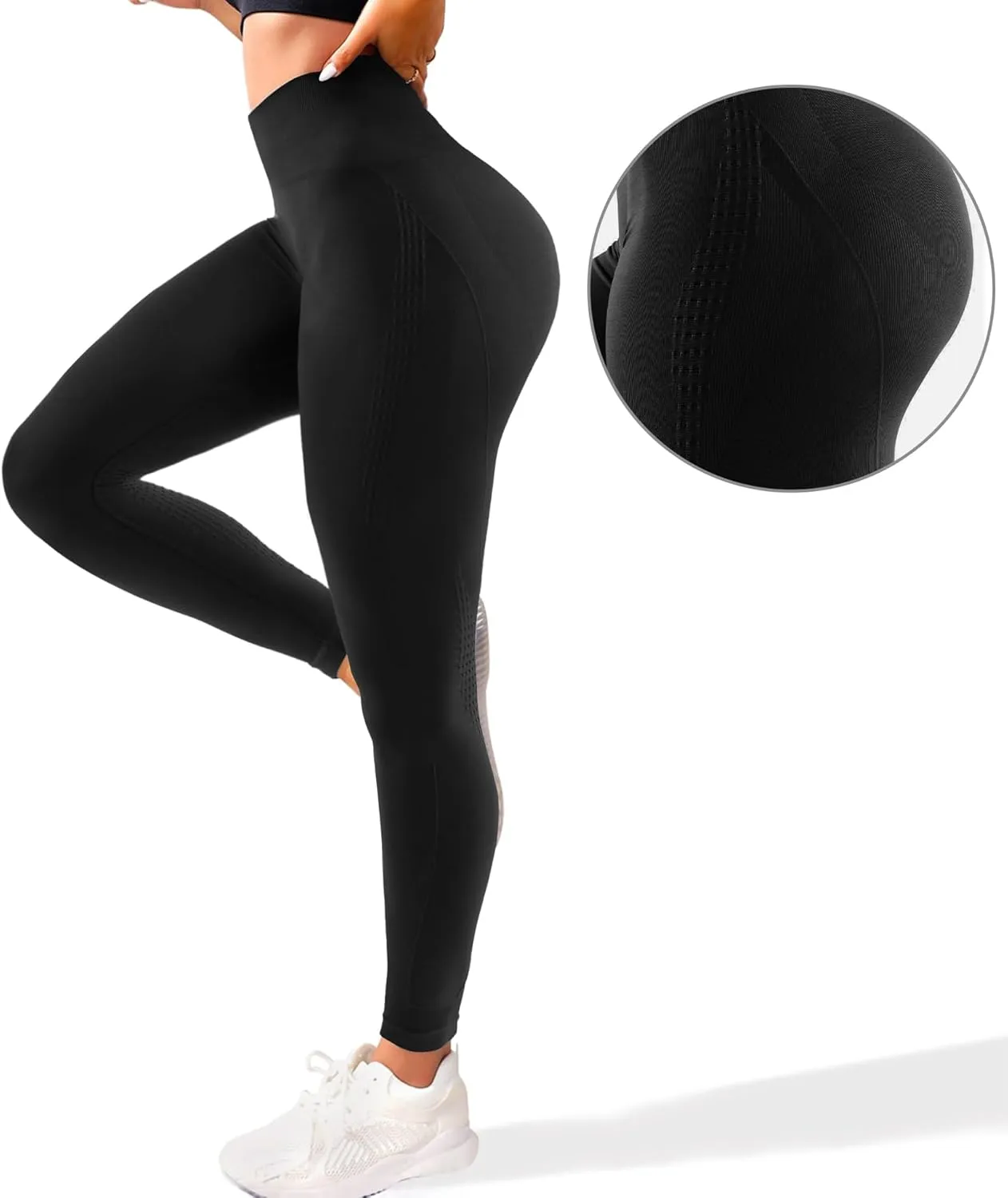 Hidden Scrunch Butt Leggings for Women Amplify Contour Seamless Yoga Pants Compression Gym Workout Booty Lifting Tights