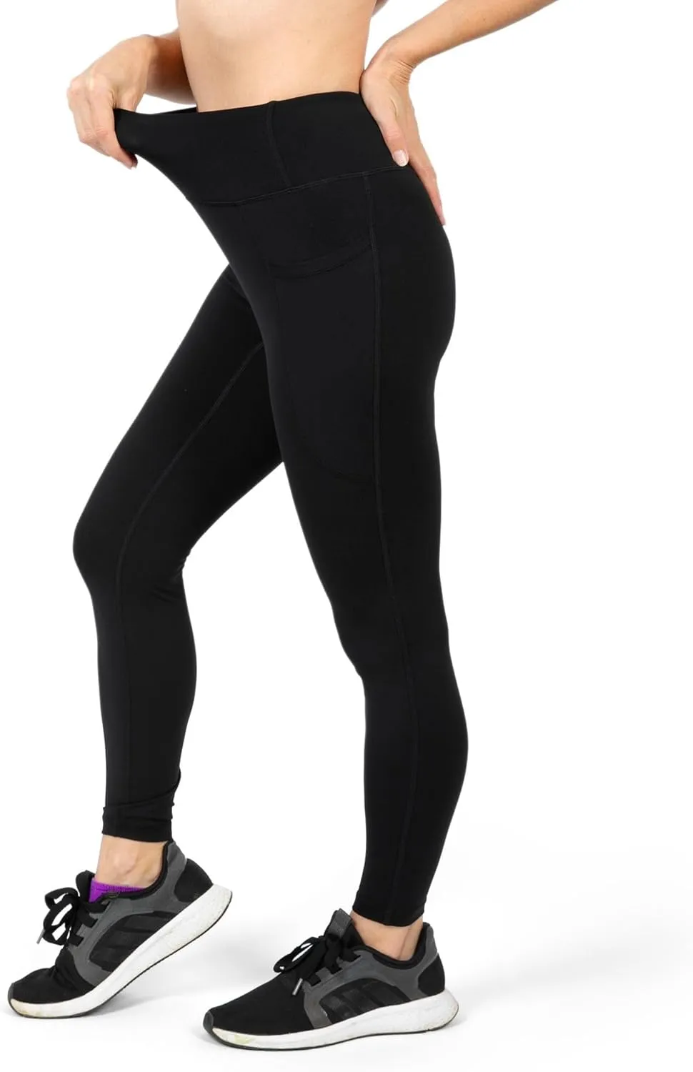 High Waist Leggings, Tummy Control, 4 Way Stretch, Yoga Pants Fitness/Leggings with Pockets, Sweat Wicking.