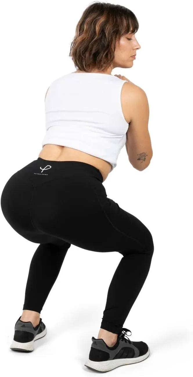 High Waist Leggings, Tummy Control, 4 Way Stretch, Yoga Pants Fitness/Leggings with Pockets, Sweat Wicking.