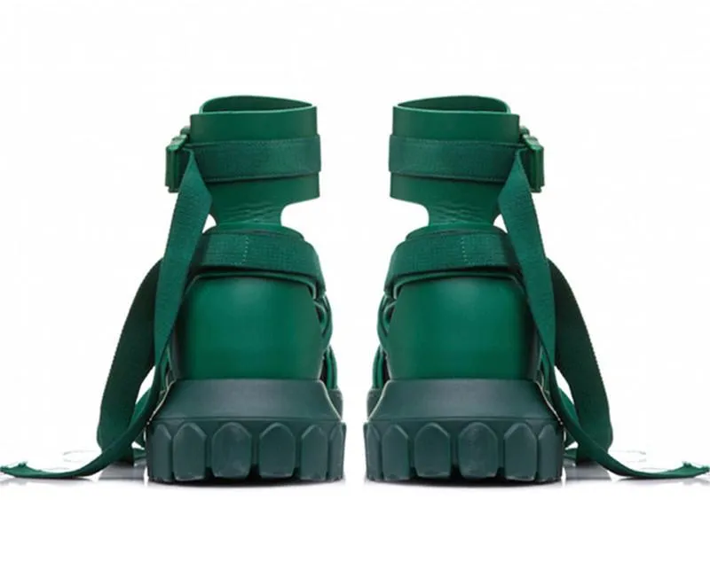 Hiking Spartan Sandals - Black, White, Green, White and Grey